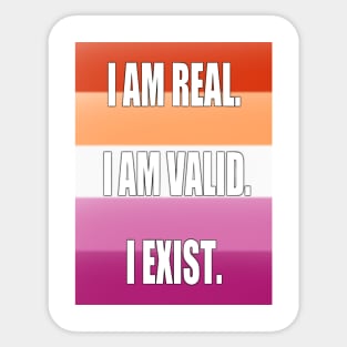 Lesbian Pride: I am... Sticker